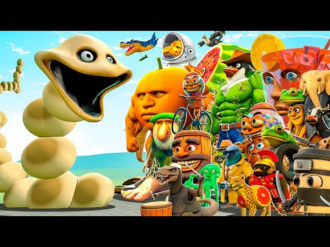 Видео: ГОЛОДНЫЙ ЧЕРВЬ ПРОТИВ ВСЕХ БРЕЙНРОТОВ В ГАРРИС МОД! HUNGRY WORM VS ITALIAN BRAINROT В Garry`s Mod