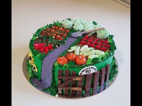 Видео: МК  Часть 1🍅🌶 Торт - Огород с Еленой Челомбитько 🥒🥔🥕Cake - vegetable garden