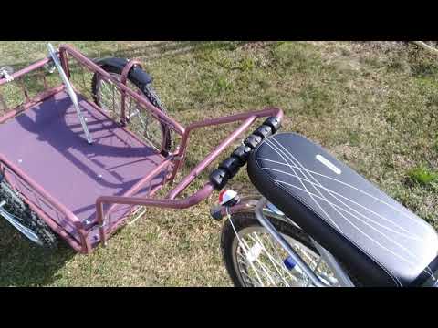 Видео: электровелосипед Дача 350 ват с прицепом