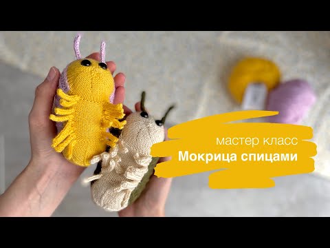 Видео: Мастер класс Мокрица спицами. Пошаговое объяснение всех этапов работы