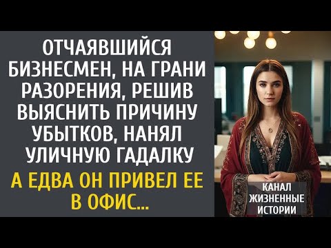 Видео: Отчаявшийся разоренный бизнесмен, решив выяснить причину, нанял гадалку… А едва он привел ее в офис…
