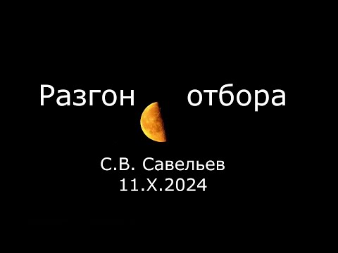 Видео: С.В. Савельев - Разгон отбора