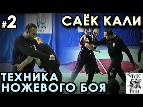 Видео: Техника ножевого боя Саёк Кали – 2.