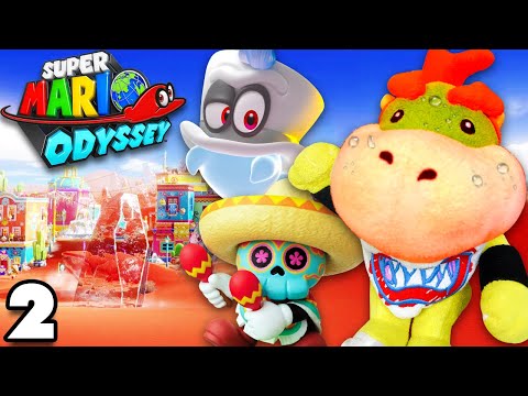 Видео: (СУБТИТРЫ) Баузер-младший играет: Супер Марио Одиссея Эпизод 2 - В палящую пустыню! (Mario Odyssey)