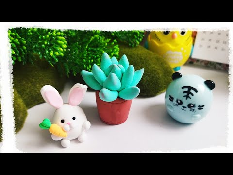 Видео: DIY СУКУЛЕНТ из легкого пластилину
