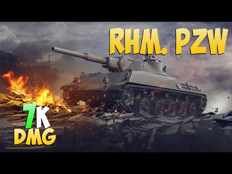 Видео: Rhm. Pzw - 5 Kills 7K DMG - Задорный! - Мир Танков