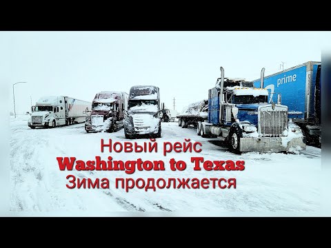 Видео: Везём яблоки с Вашингтона в Техас. Дальнобойщики в США