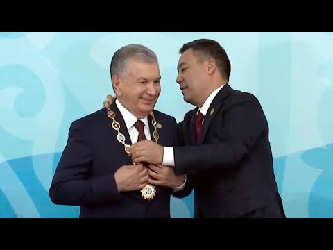 Видео: Саммит СНГ: заявление Садыра Жапарова и награждение Мирзиёева