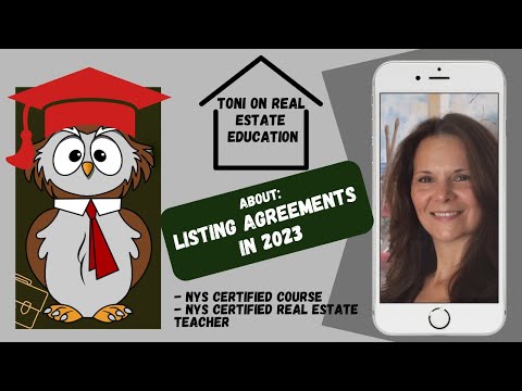 Видео: Тони на Real Estate Edu: Что такое соглашение о листинге?
