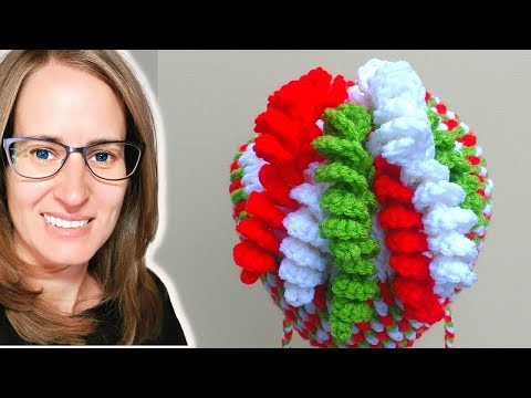 Видео: Урок по вязанию крючком фигурной шапки Cues #curlycue