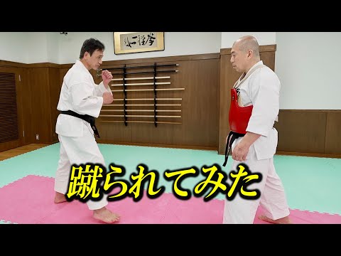 Видео: Каратист получает удар ногой от мастера Сёриндзи Кемпо! 【Проверить защитника】