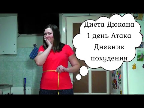 Видео: 1 день Диеты Дюкана. Дневник питания. Дневник похудения.