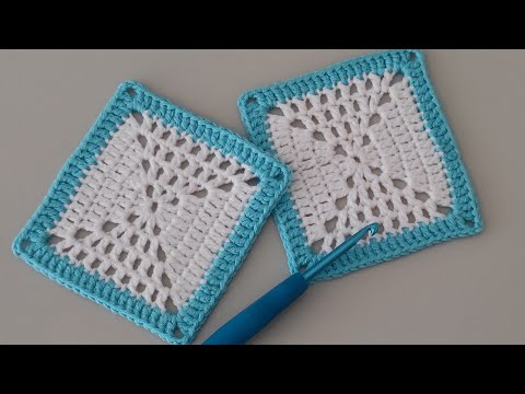 Видео: простое руководство по вязанию квадратов крючком для начинающих! - Как связать квадрат крючком