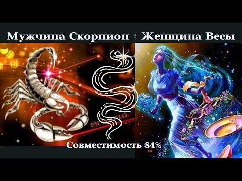 Видео: СОВМЕСТИМОСТЬ 84% Женщина ВЕСЫ Мужчина СКОРПИОН┃#гороскоп #совместимость #скорпион #весы #отношения