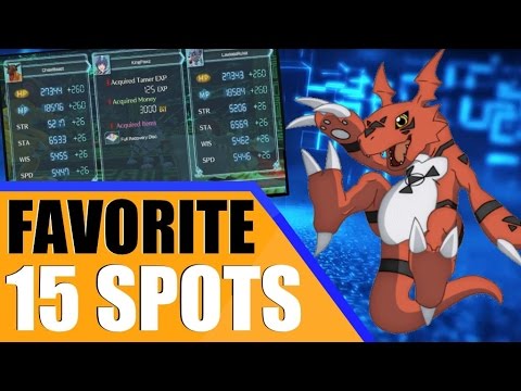 Видео: Digimon World: Следующий заказ — 15 полезных мест для тренировок | Набирайте характеристики быстр...
