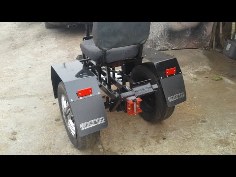 Видео: Задняя ось адаптера к мотоблоку