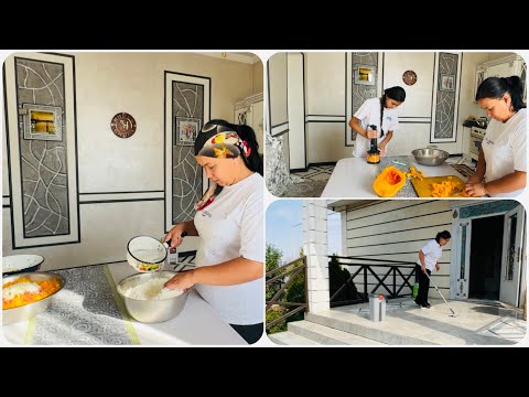 Видео: Выходной в многодетной семье🥰 Готовим манты с тыквой😋 Уборка 🧹 