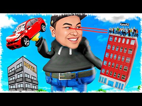 Видео: Алик Мега Гигант болып қаланы қиратты! | Күші көп екен!