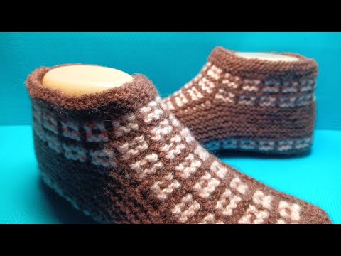 Видео: #986 💥ТАПОЧКИ С БЕСШОВНОЙ ПОДОШВОЙ / СЛЕДКИ ДЛЯ ДОМА СПИЦАМИ ✅