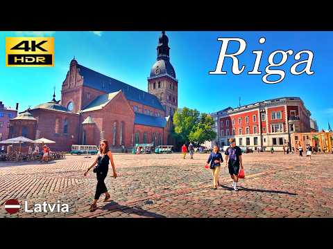 Видео: Прогулка по Риге на закате / Старая Рига / Латвия 🇱🇻 / Август 2024 г / 4K HDR