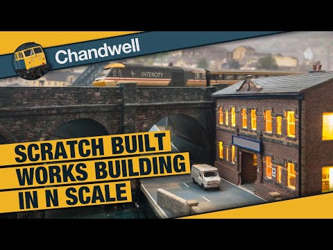 Видео: Постройте фабрику из картона в масштабе N для моей модели железной дороги N-го калибра.