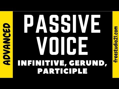 Видео: Passive Voice и Infinitive, Gerund, Participle
