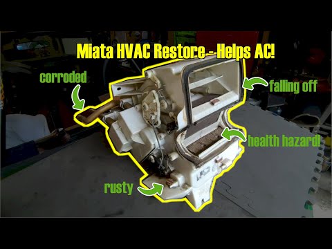 Видео: Улучшите работу кондиционера в вашем Miata с помощью HVAC Foam Restore!