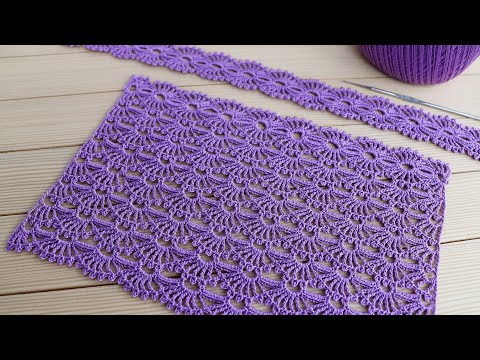 Видео: Простой УЗОР крючком МАСТЕР-КЛАСС по вязанию СХЕМА узора Easy to Crochet Tape Lace pattern