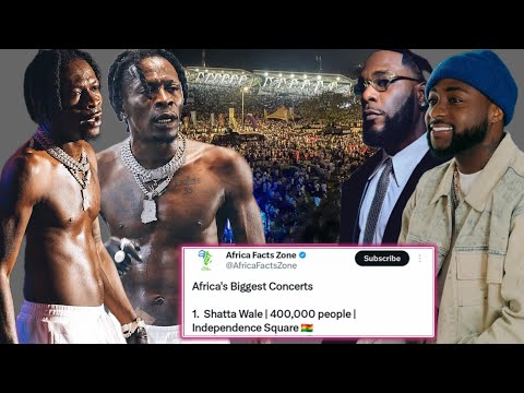 Видео: смотрите момент, когда Shatta's Shattafest занял первое место в рейтинге крупнейших африканских к...