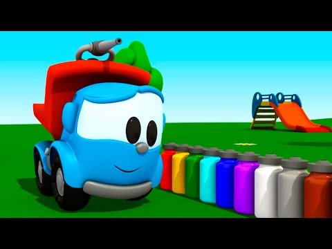 Видео: Мультфильм Грузовичок Лева - Мультфильмы 3d - Учим цвета