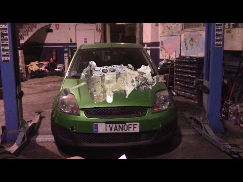 Видео: Ford fiesta 1,3 A9JA  Замена мотора Часть 1/2