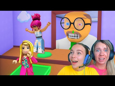 Видео: КОМАНДНЫЙ ПОБЕГ ИЗ ДЕТСКОГО САДА вместе С МАМОЙ в ROBLOX!