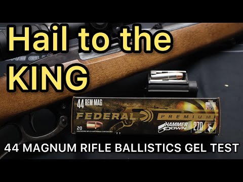 Видео: ЛУЧШИЙ В ИСТОРИИ!? Тест гелевых патронов Federal HammerDown 270 гран Magnum 44