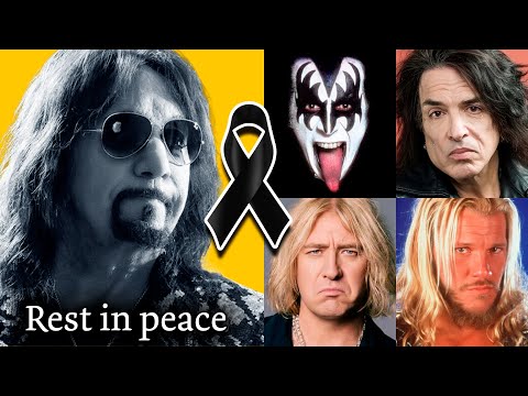 Видео: Вот как знаменитости прощаются с участником группы KISS Эйсом Фрейли | #fologan