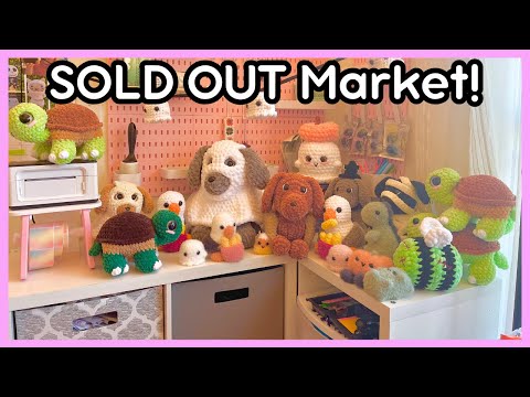 Видео: Обзор рынка «РАСПРОДАНО»! 🌷 Всё, что продано, и сколько я заработала ✨ Видеоблог о рынке вязания ...