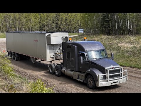 Видео: 165. В этот раз колеса чуть не потерял😁Kenworth T660, Alberta, Canada 2025