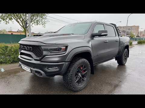 Видео: Тест Драйв Dodge Ram TRX 2022г, 6.2t - 702лс, 24.500км, цена 13.900.000 рублей.