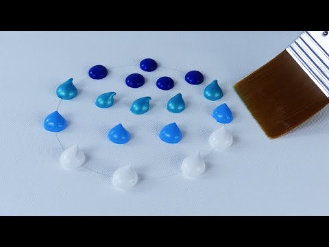 Видео: расслабляющая акриловая живопись~волшебная лунная ночь 🌕 (Смотрите и делайте 148)