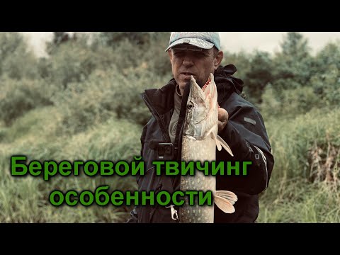 Видео: Твичинг с берега. Ловим щуку.