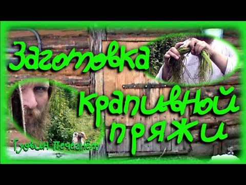 Видео: пряжа из крапивы, часть 1