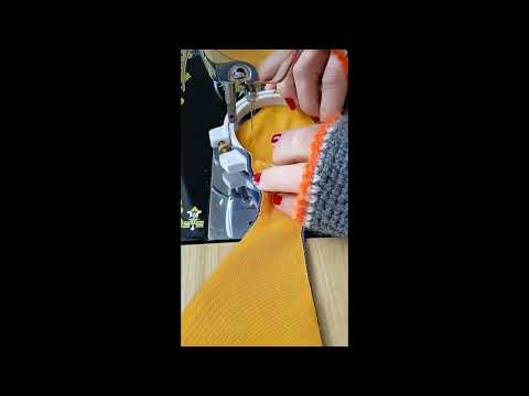 Видео: Цветни "капси", бродирани на крачна шевна машина