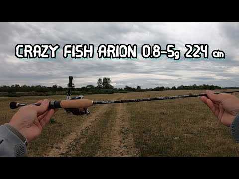Видео: Crazy Fish Arion 0,8-5 гр. 224 см. Первые впечатления. Ультралайт.