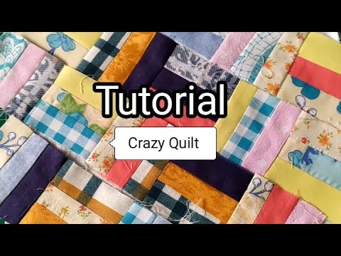 Видео: Crazy Quilt .Урок шитья для начинающих.#beautiful  #sewing #tutorial #мастеркласс #топ #top