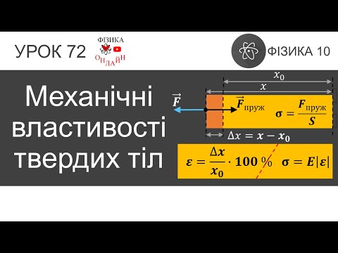 Видео: Фізика 10. Урок-презентація «Механічні властивості твердих тіл»