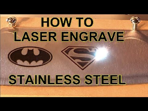 Видео: Как гравировать нержавеющую сталь волоконным лазером