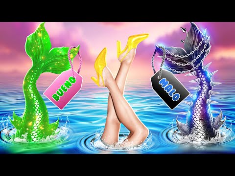 Видео: ХОРОШАЯ против ПЛОХОЙ Русалки! От УРОДЛИВОЙ до КОРОЛЕВЫ Русалочьей Школы