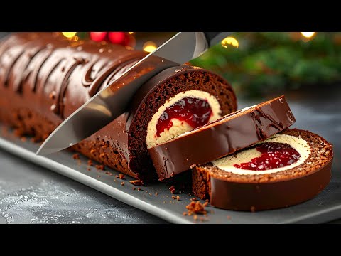 Видео: Ультимативный шоколадный рулет, который тает во рту! Готов за 15 минут