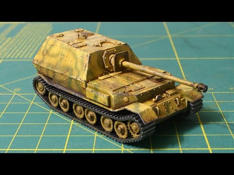 Видео: Покраска модели Ferdinand Звезда 1:100