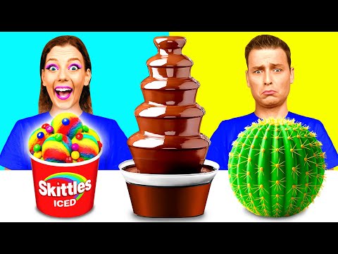 Видео: Шоколадный Фонтан Челлендж | Веселые Кухонные Трюки от Fun Teen