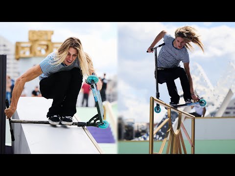 Видео: JUZZY CARTER КАТАЕТСЯ В МОСКВЕ | ЛУЧШИЕ ТРЮКИ НА САМОКАТЕ | GST